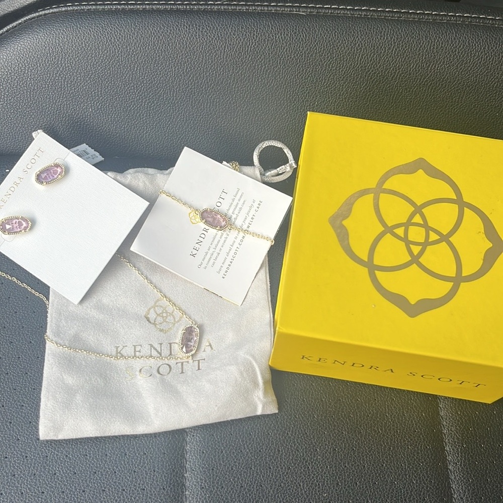 - Kendra Scott new with box and tags. Bracelet necklace and  earrings set